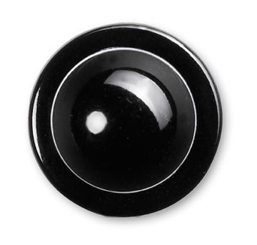 Buttons, black and white, 12 units, Black