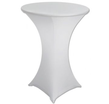 Tablecloth for a bar-table, White
