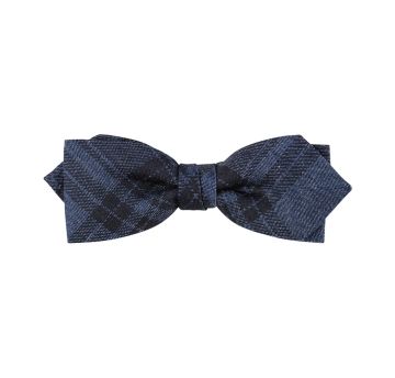Bow-tie, Blue checked