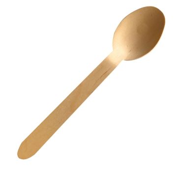 Biodegradable spoon | birch wood (2400 pcs.)