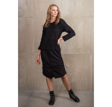 Dress/Sweater by Robert Kalinkin, Black/Black