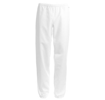Unisex jogging pants, white and blue