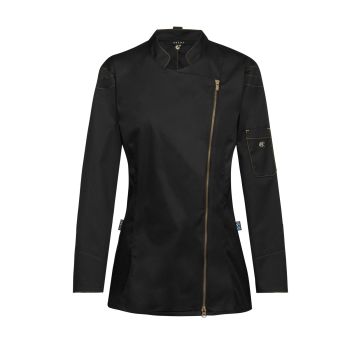 Ladies chef's jacket with zipper