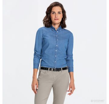 Sieviešu džinsu krekls, light blue denim