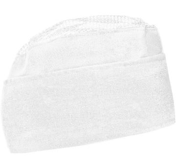 Hat with a mesh, white, White