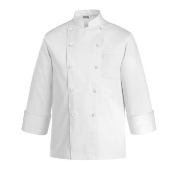 Cotton chef's jacket with long sleeves