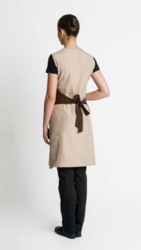Double sided sand color apron 