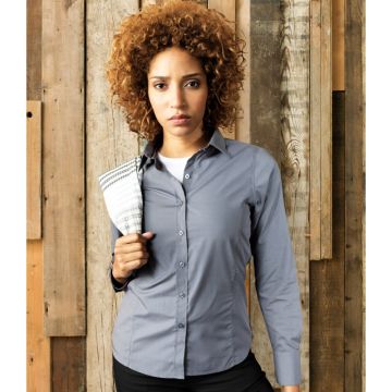Ladies long sleeve fitted shirt