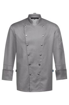 Men's Chef Jacket Denim Look With Metal Press Buttons Regular Fit