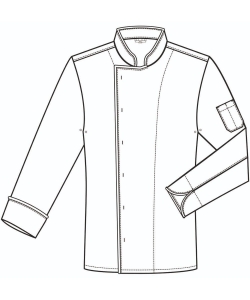 Chef's jacket with piping