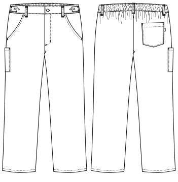 Unisex pants, shorter length
