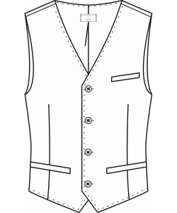Men's vest Modern regular fit