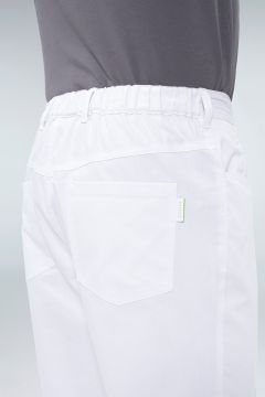 Vīriešu bikses baltā un pelēkā krāsā