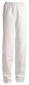 White unisex trousers