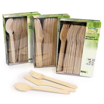 Biodegradable spoon | birch wood (2400 pcs.)