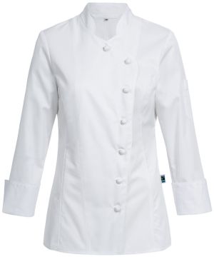Ladies chef's jacket with buttons