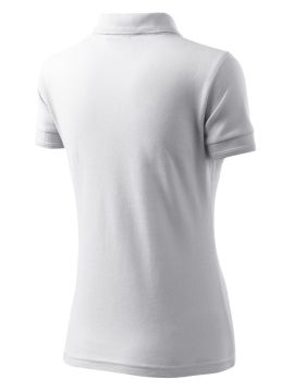 Balti moteriški polo marškinėliai