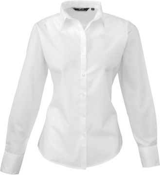 Poplin long sleeve blouse