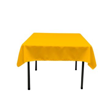 Stain resistant yellow tablecloth