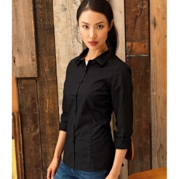 Ladies long sleeve fitted shirt