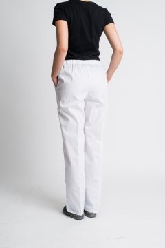 Trousers, white, thin fabric